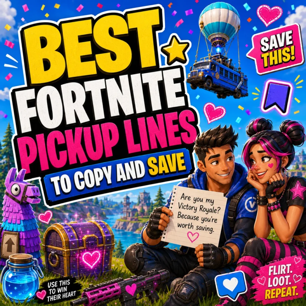 Best Fortnite Pickup Lines to Copy and Save ⭐