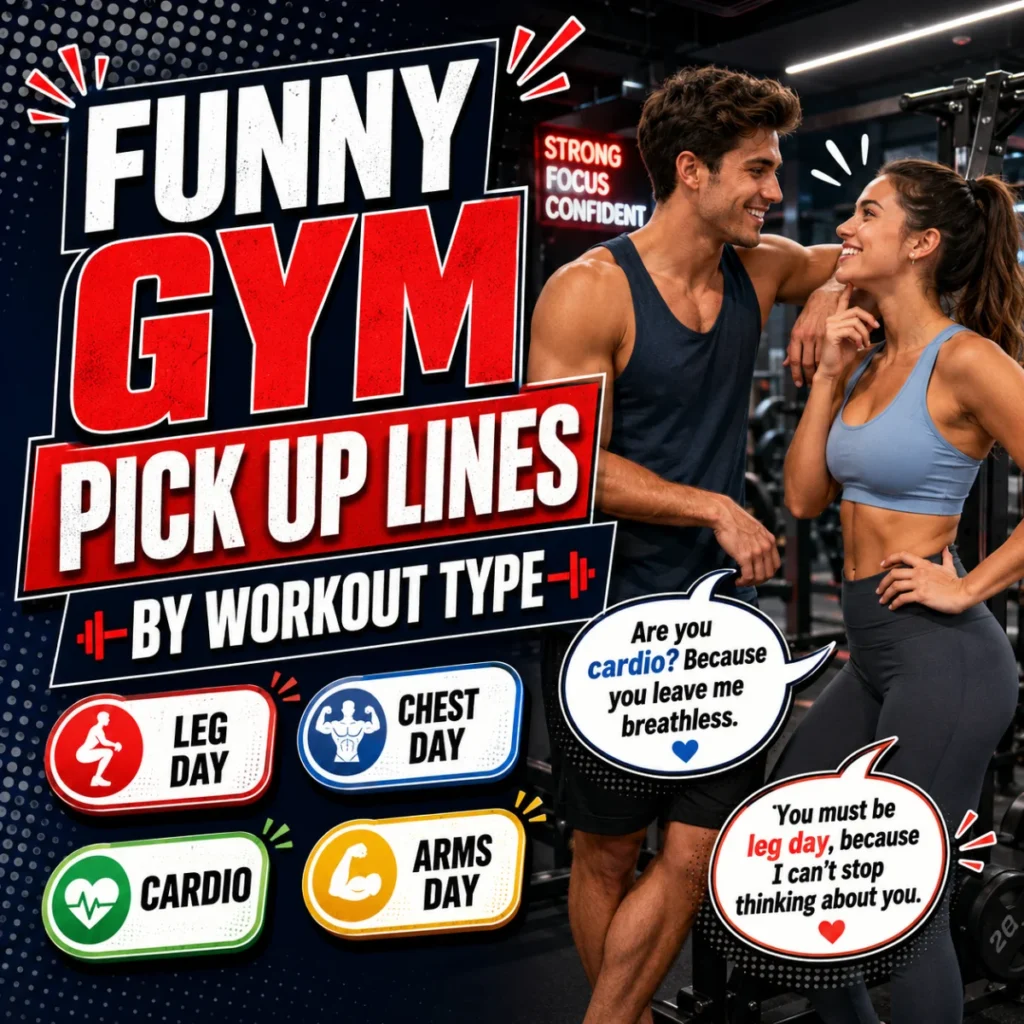 Funny Gym Pick Up Lines by Workout Type 🏋️