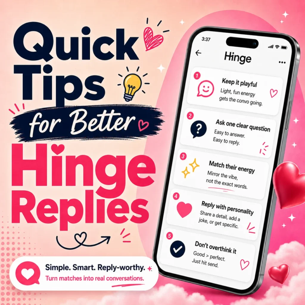 Quick Tips for Better Hinge Replies 💡