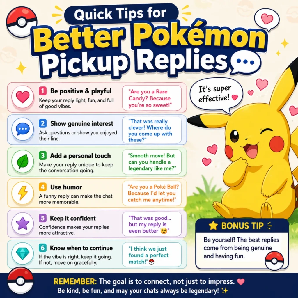 Quick Tips for Better Pokémon Pickup Replies 💬