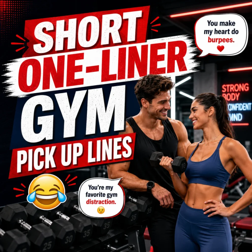 Short One-Liner Gym Pick Up Lines 😂