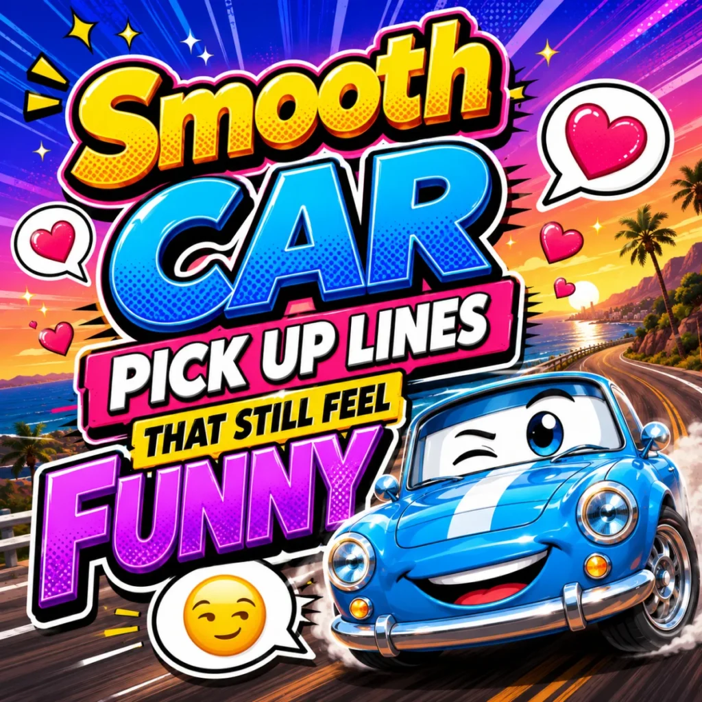 Smooth Car Pick Up Lines That Still Feel Funny 😏