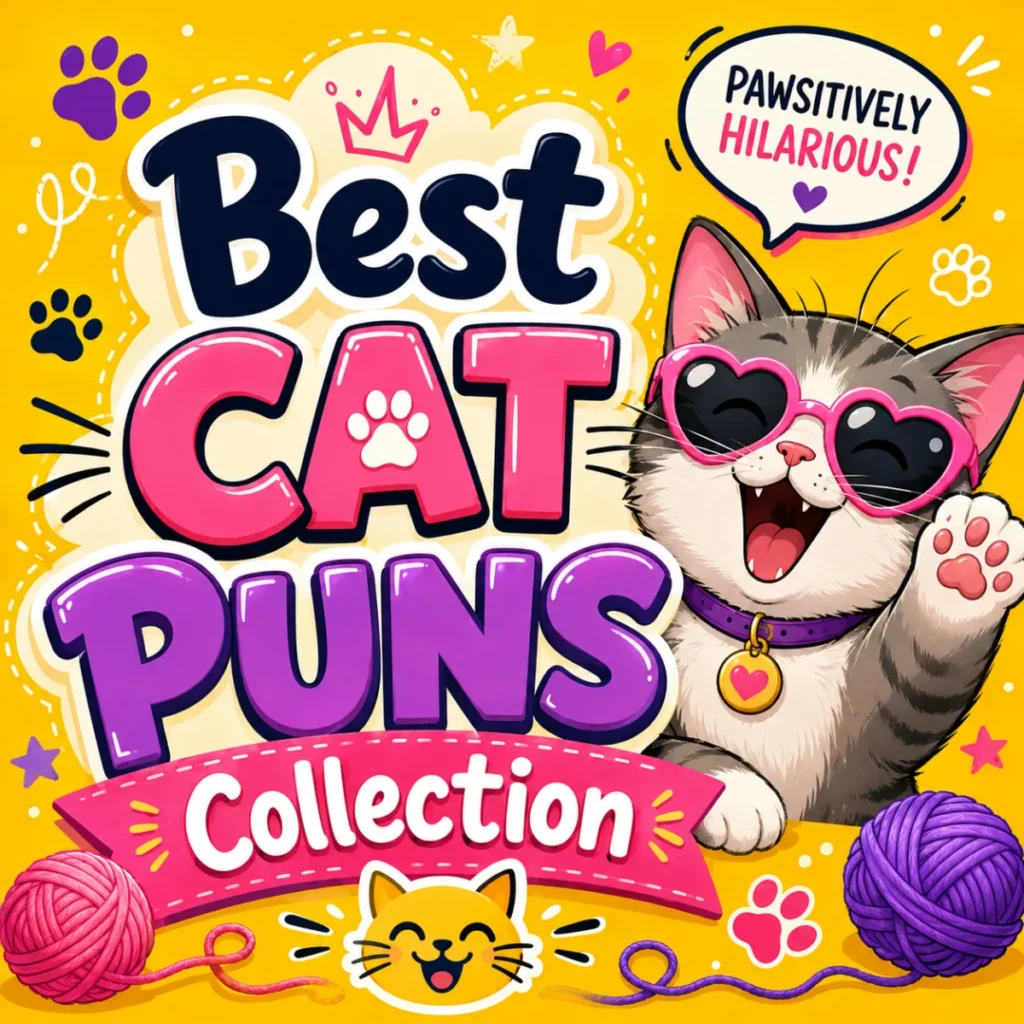 Best Cat Puns Collection 🐱