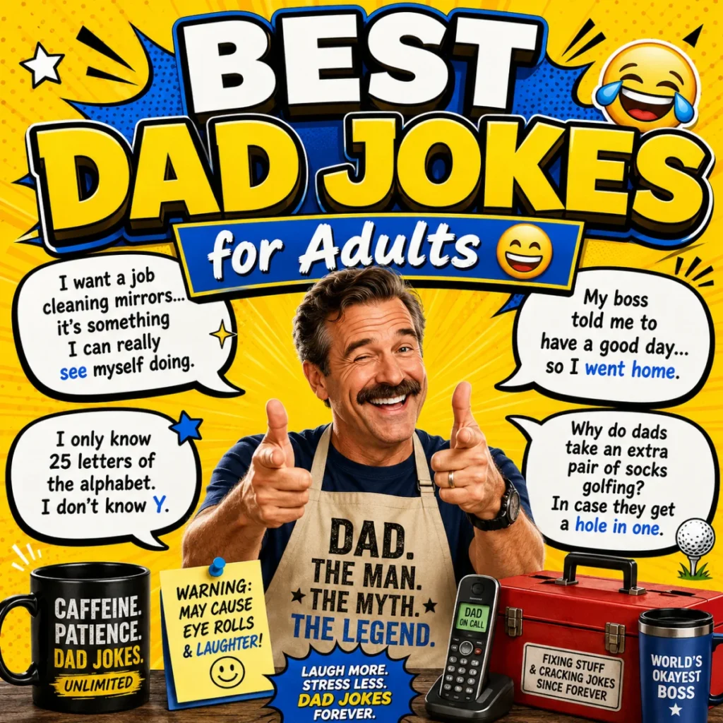Best Dad Jokes for Adults 😄