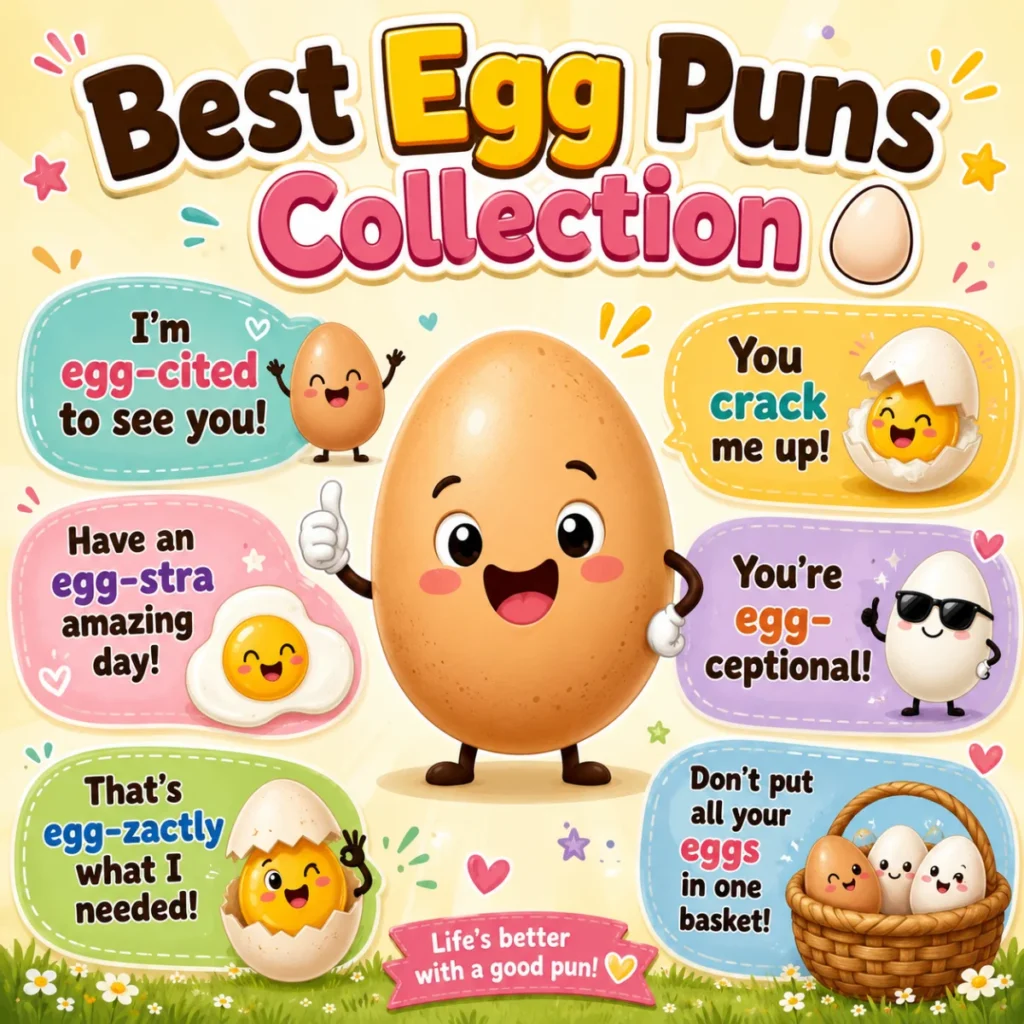 Best Egg Puns Collection 🥚
