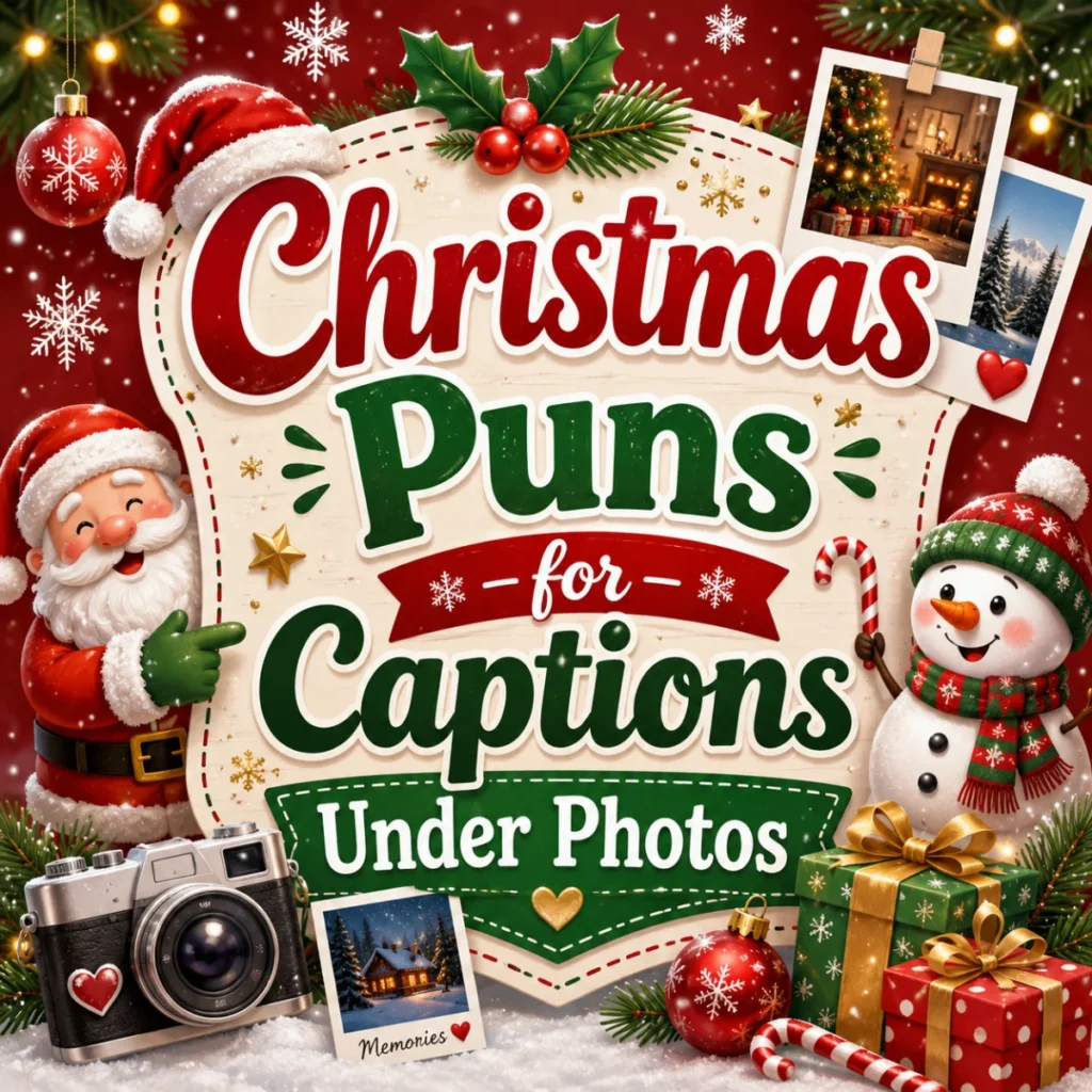 Christmas Puns for Captions Under Photos 📷