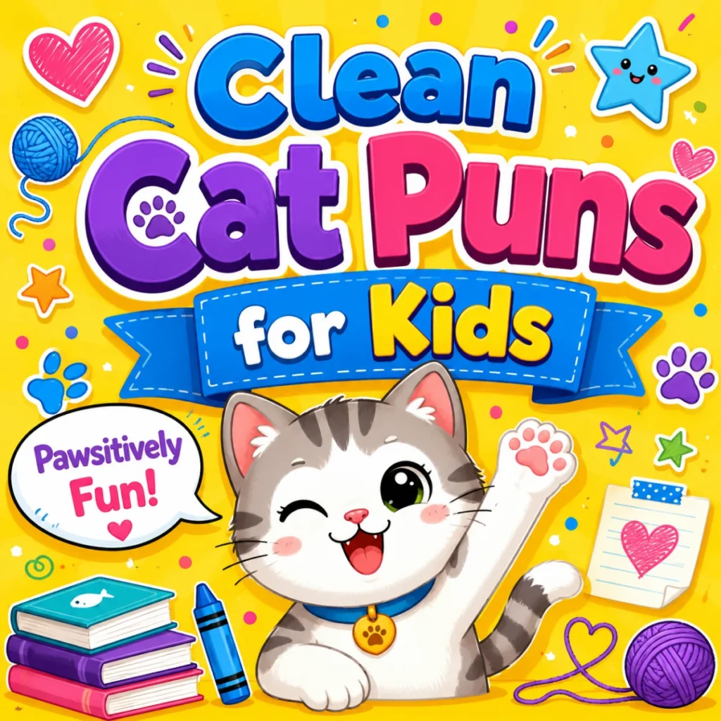 Clean Cat Puns for Kids