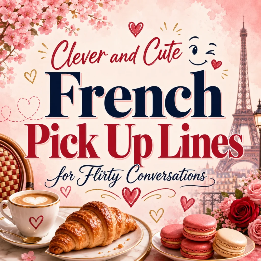 Clever and Cute French Pick Up Lines for Flirty Conversations 😏
