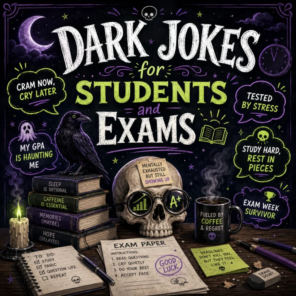 Dark Jokes for Students and Exams 📚