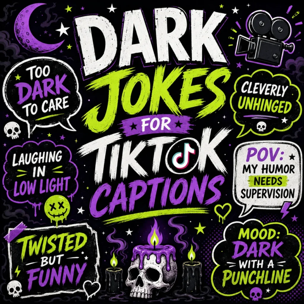 Dark Jokes for TikTok Captions 🎥