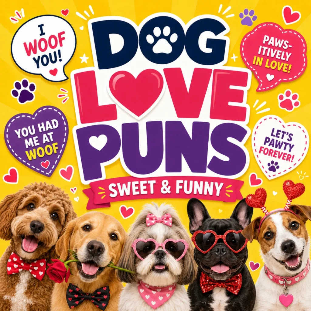 Dog Love Puns ❤️