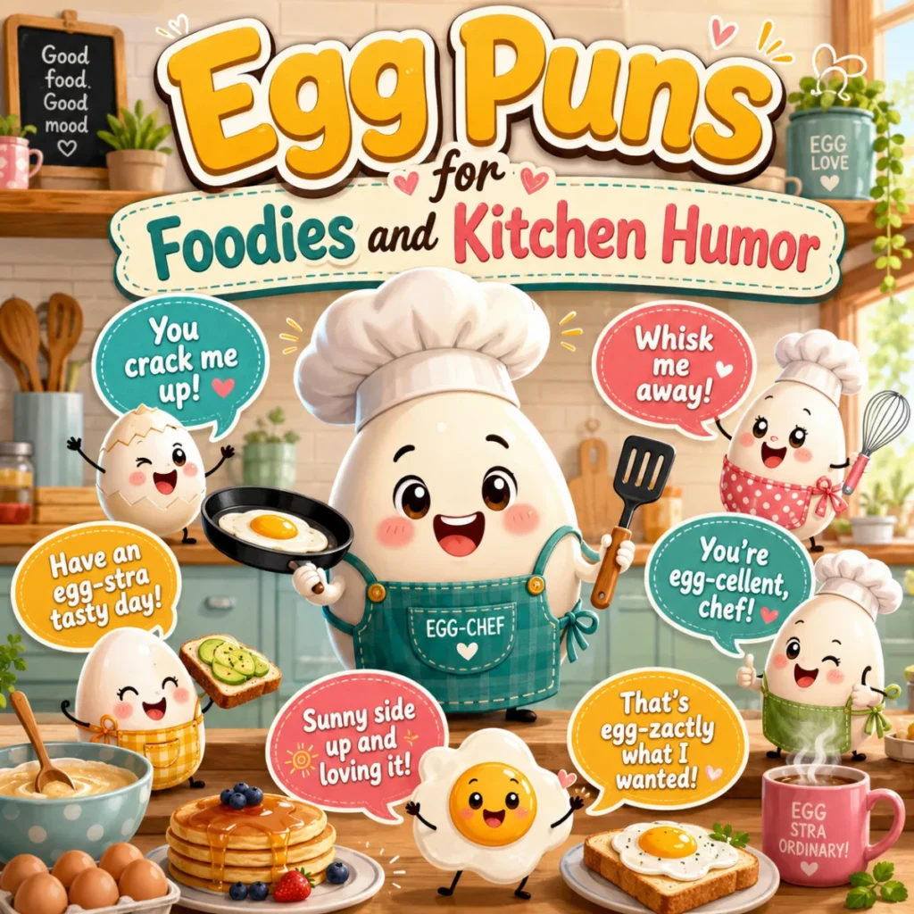Egg Puns for Foodies and Kitchen Humor 👨🍳