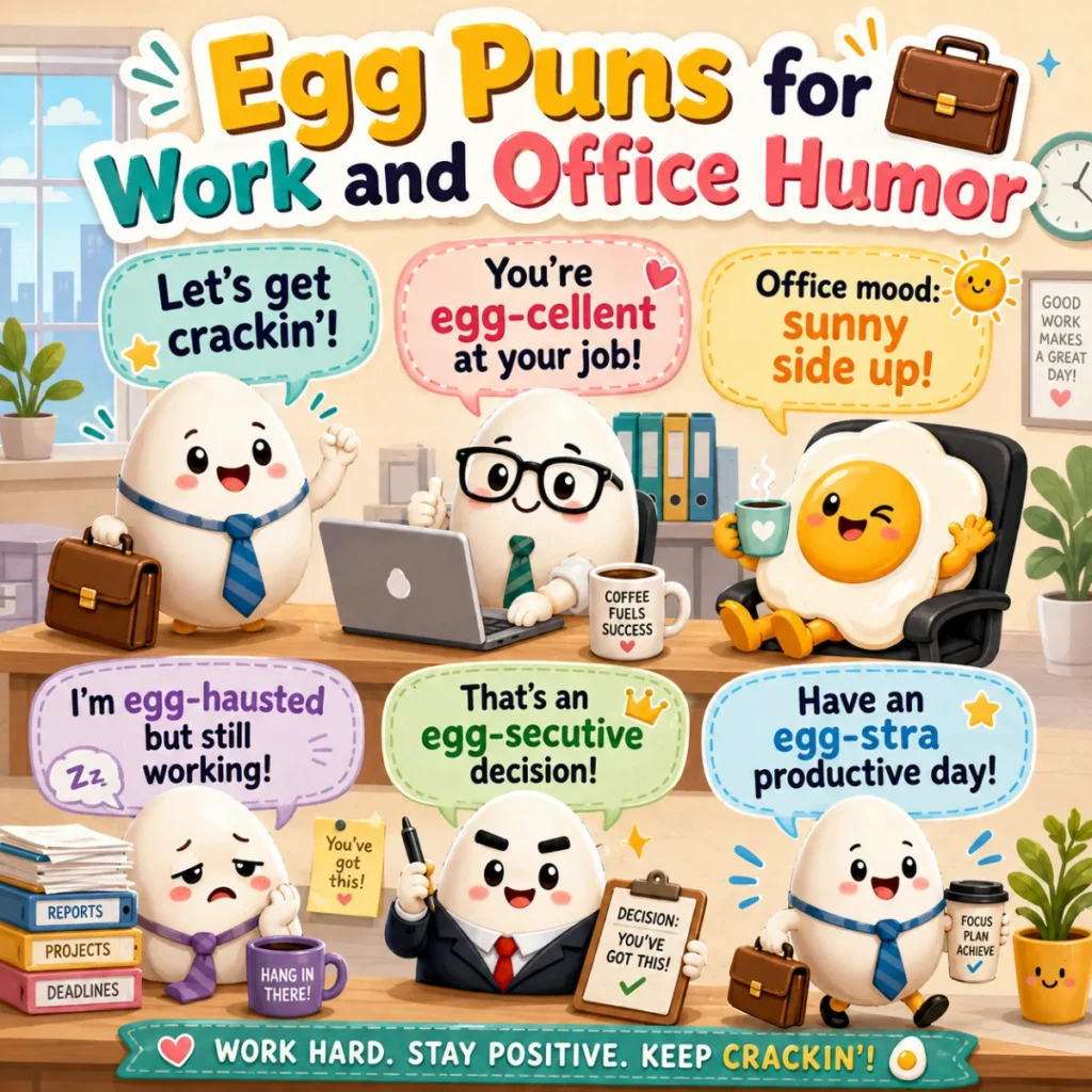 Egg Puns for Work and Office Humor 💼