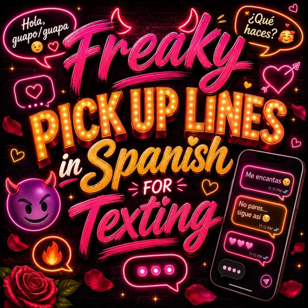 Freaky Pick Up Lines in Spanish for Texting 😈