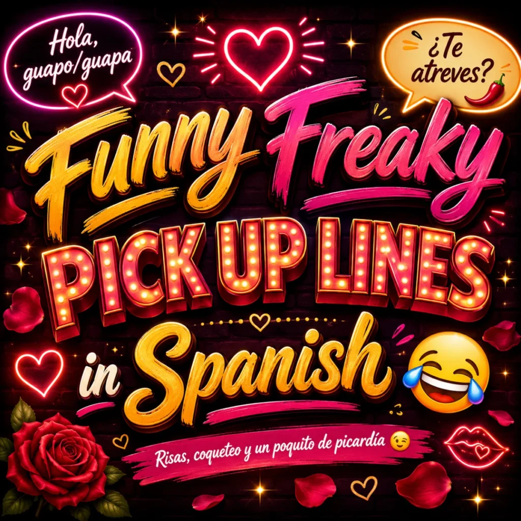 Funny Freaky Pick Up Lines in Spanish 😂