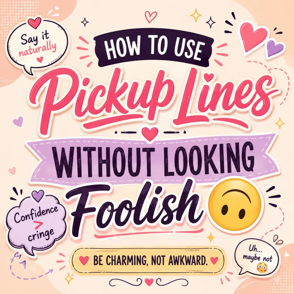 How to Use Pickup Lines Without Looking Foolish 🙃