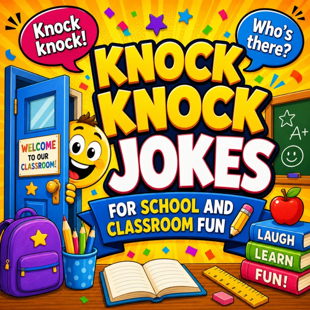 Knock Knock Jokes for School and Classroom Fun ✏️