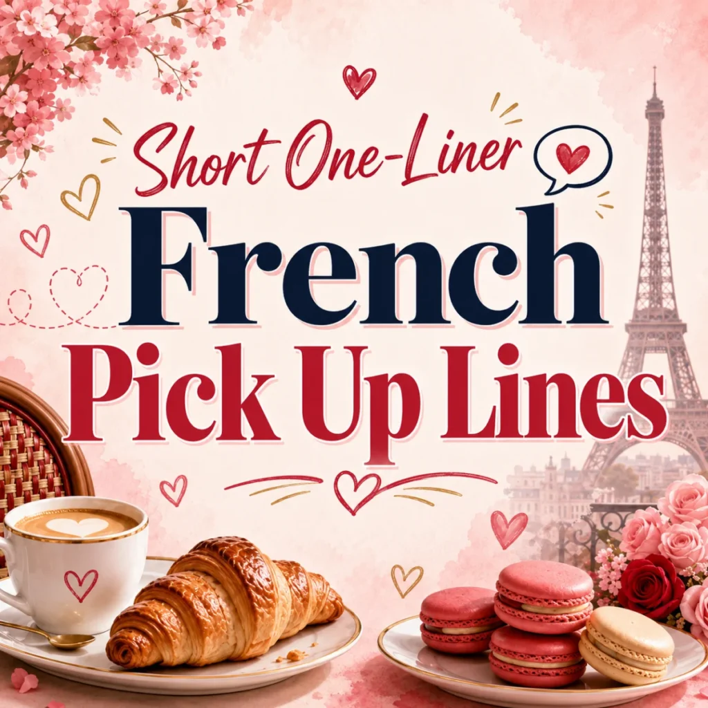 Short One-Liner French Pick Up Lines 💬