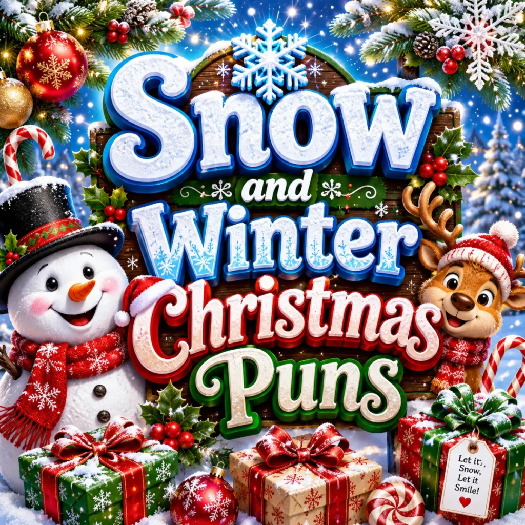 Snow and Winter Christmas Puns ❄️