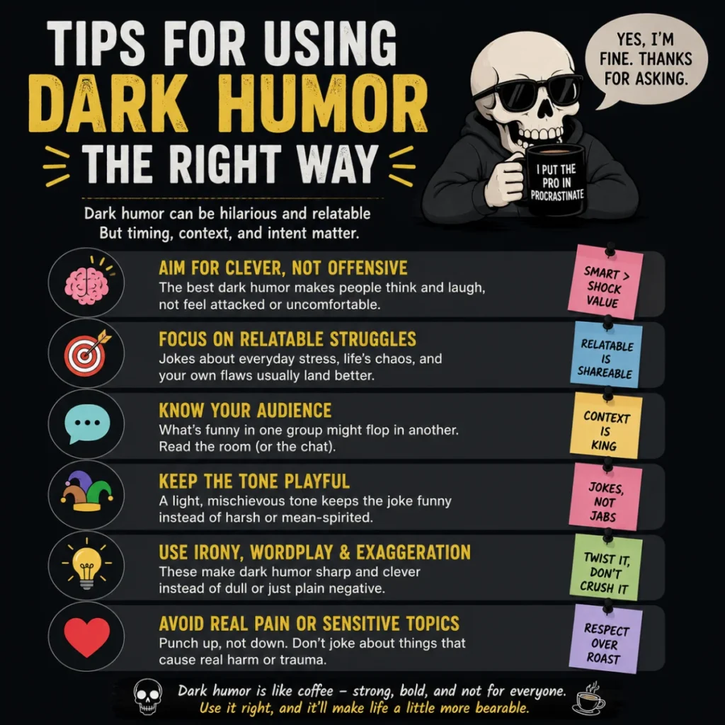 Tips for Using Dark Humor the Right Way