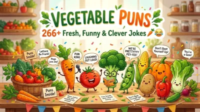 Vegetable Puns: 266+ Fresh, Funny & Clever Jokes