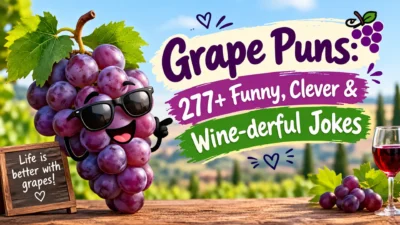 Grape Puns: 277+ Funny, Clever & Wine-derful Jokes with playful grapes