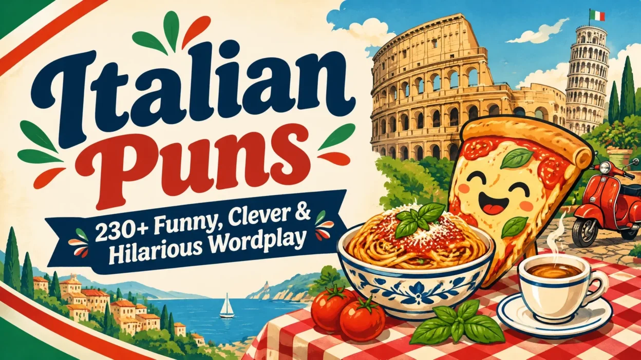 Italian Puns: 230+ Funny, Clever & Hilarious Wordplay 🇮🇹😂