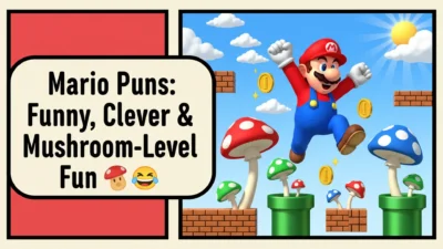 Mario puns funny clever and mushroom-level fun