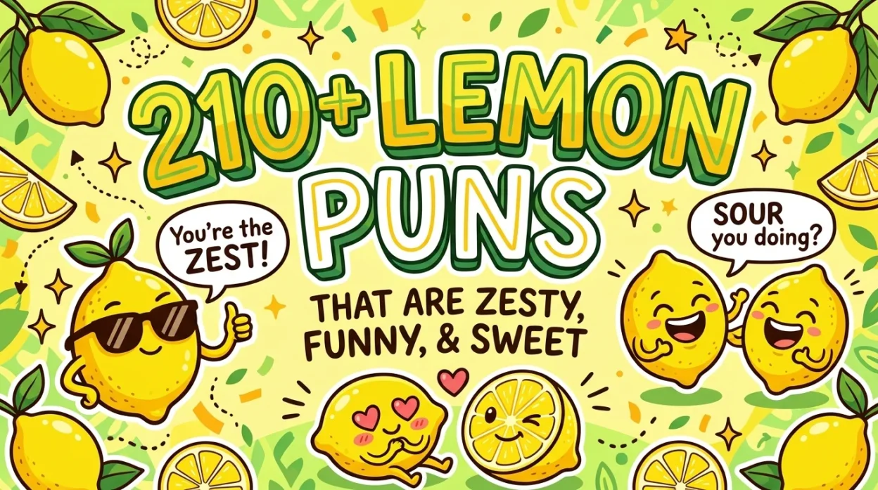 210+ Lemon Puns That Are Zesty, Funny, and Sweet