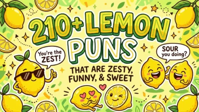 210+ Lemon Puns That Are Zesty, Funny, and Sweet