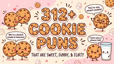 312+ Cookie Puns That Are Sweet, Funny, and Flirty