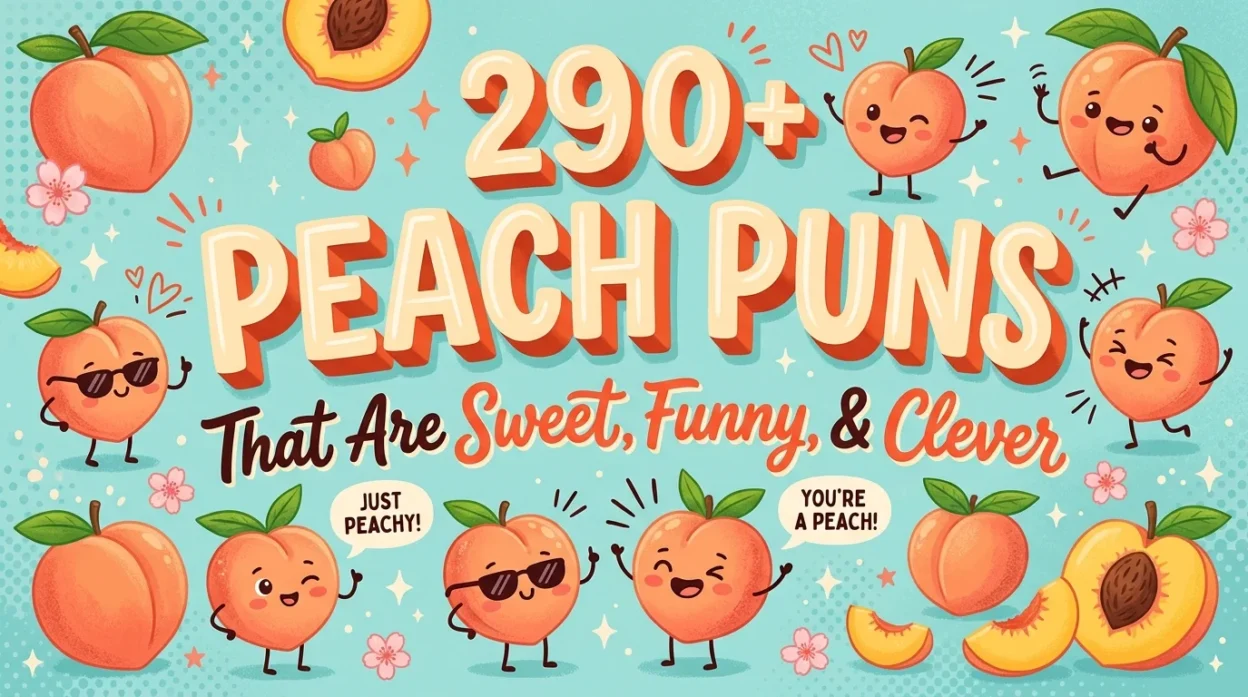 290+ Peach Puns That Are Sweet, Funny, and Clever