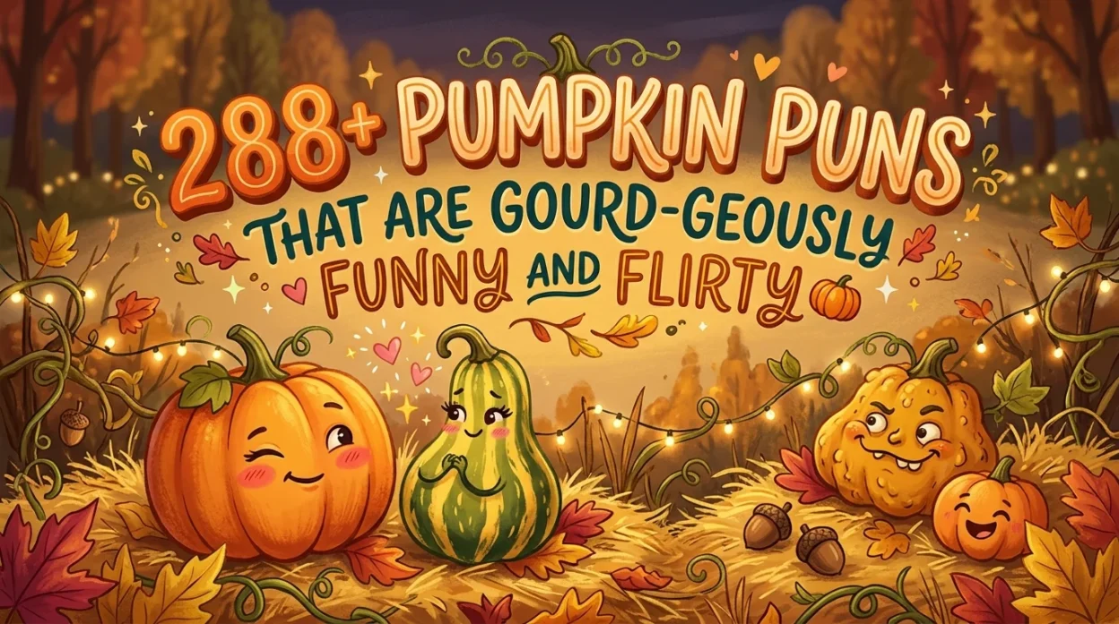 288+ Pumpkin Puns That Are Gourd-geously Funny and Flirty