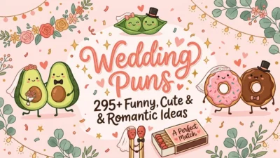 Wedding Puns: 295+ Funny, Cute & Romantic Ideas
