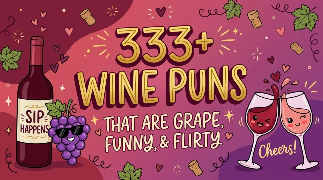333+ Wine Puns That Are Grape, Funny, and Flirty