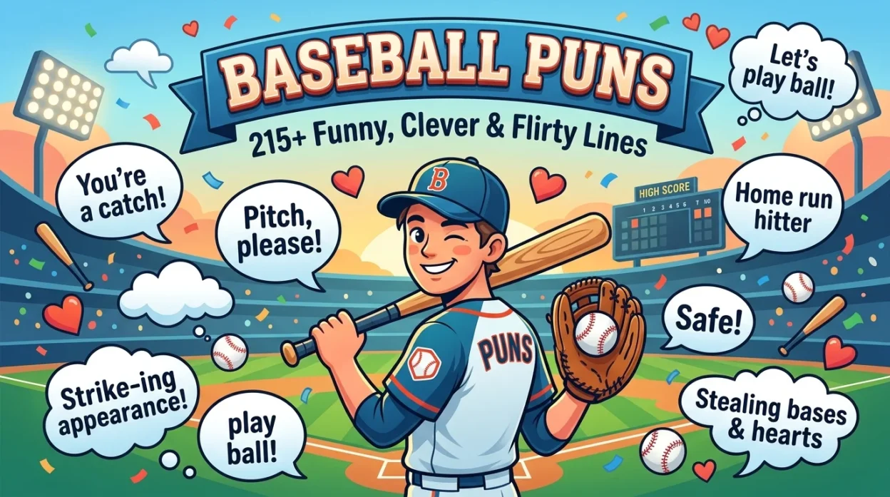 Baseball Puns: 215+ Funny, Clever & Flirty Lines