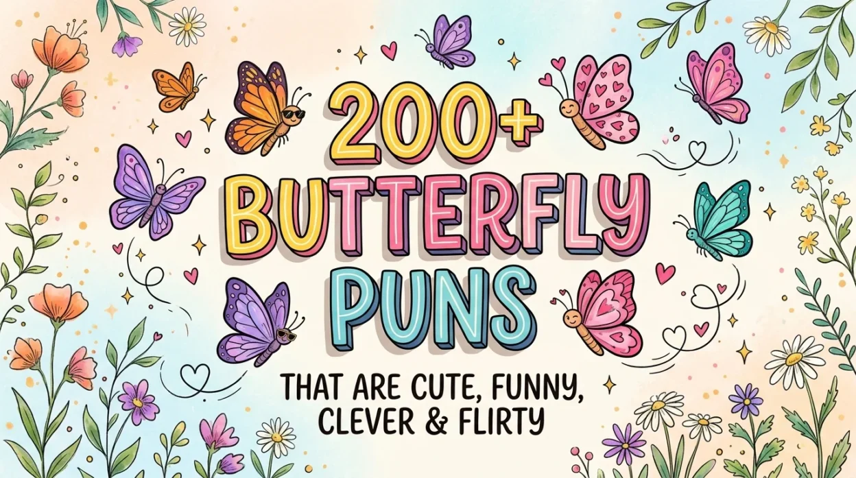 200+ Butterfly Puns That Are Cute, Funny, Clever & Flirty