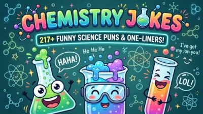 Chemistry Jokes: 217+ Funny Science Puns and One-Liners