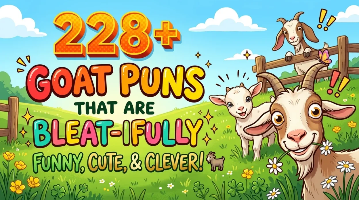 228+ Goat Puns That Are Bleat-ifully Funny, Cute, and Clever