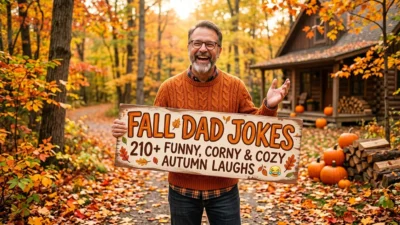 Fall Dad Jokes: 210+ Funny, Corny & Cozy Autumn Laughs